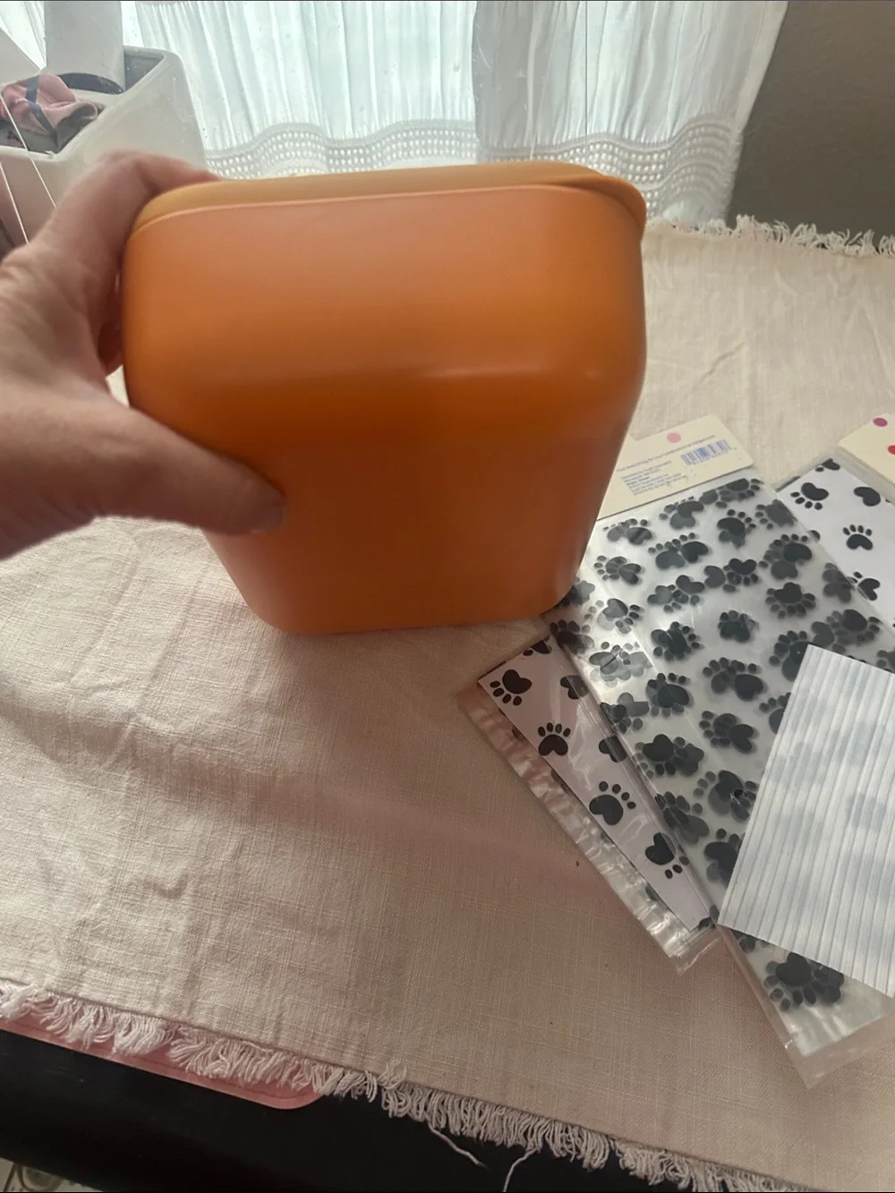 Dog food storage items